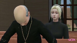[TRAILER]  Innocent nun spied priest and unreliably went to swell up his dick with top-drawer desire