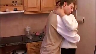Stepmom and stepson take a crack at a sex in an obstacle first place an obstacle kitchen